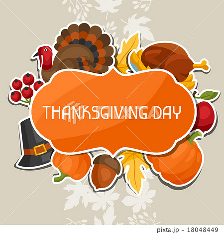 Happy Thanksgiving Day background design with 18048449