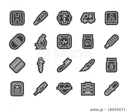 Outline icons thin flat design, modern line stroke 18050071