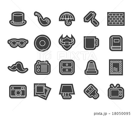 Outline icons thin flat design, modern line stroke 18050095