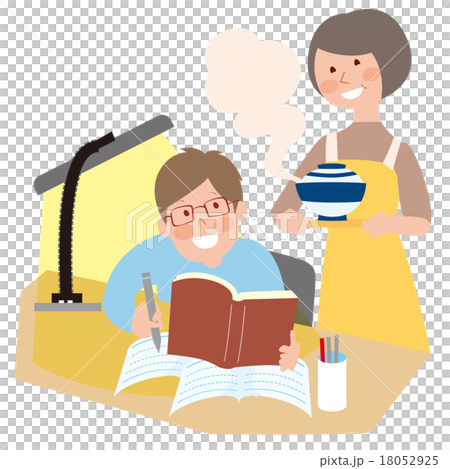 母親帶晚餐給孩子們學習 母親帶晚餐給孩子們學習 18052925