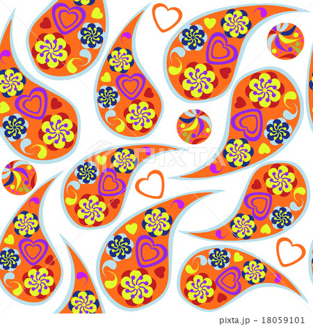 Cute Paisley seamless pattern Cute Paisley seamless pattern 18059101