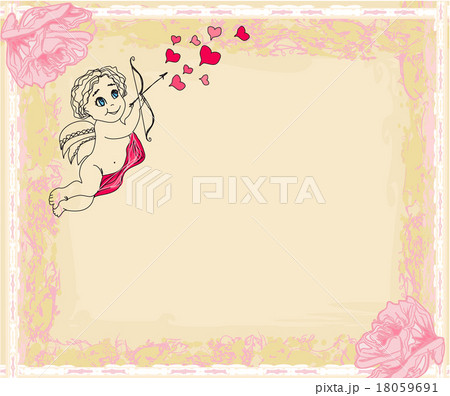 happy valentines day card with cupids happy valentines day card with cupids 18059691