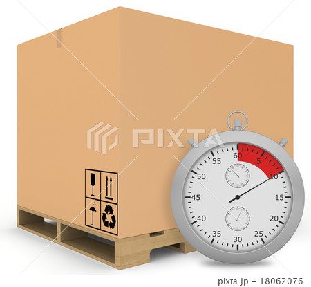 Paper covered boxes on wooden pallet with a Paper covered boxes on wooden pallet with a 18062076