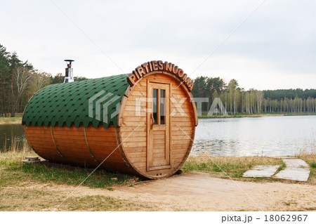 Round barrel sauna 18062967