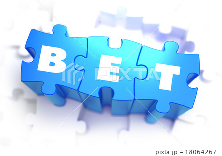 Bet - White Word on Blue Puzzles. 18064267