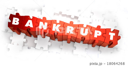 Bankrupt - White Word on Red Puzzles. 18064268
