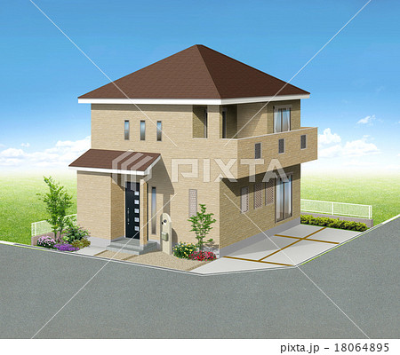 ２階建てパース 18064895