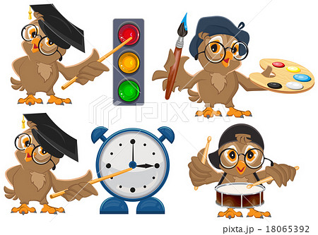 Set owl teacher 18065392