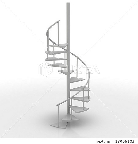 Cgの螺旋階段のイラスト素材