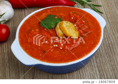 Spanish traditional soup - Gazpacho Spanish traditional soup - Gazpacho 18067809