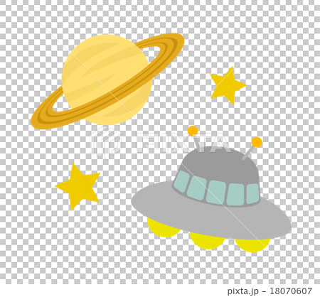 土星とUFO 18070607