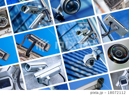 collage of security camera and urban video 18072112