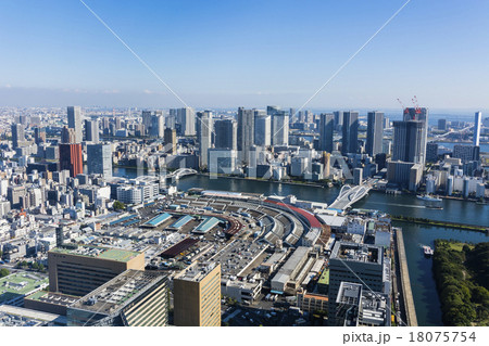 築地市場から勝ち鬨、晴海方向 築地市場から勝ち鬨、晴海方向 18075754