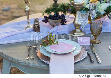 decorated for wedding elegant dinner table 18081816