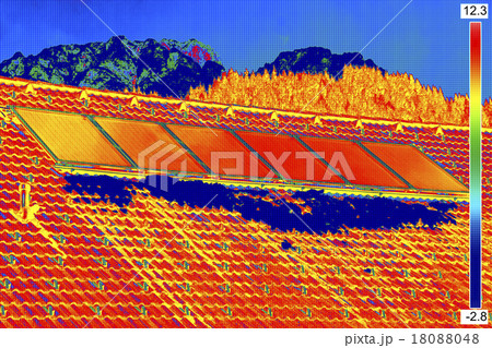 Thermovision image of Photovoltaic Solar Panels 18088048