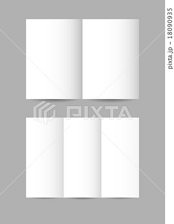 Vector simple folded paper leaflets Vector simple folded paper leaflets 18090935