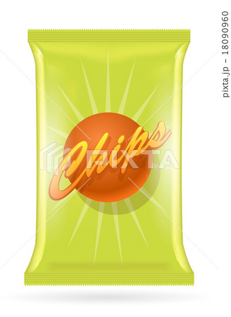 Vector potato chips bag Vector potato chips bag 18090960