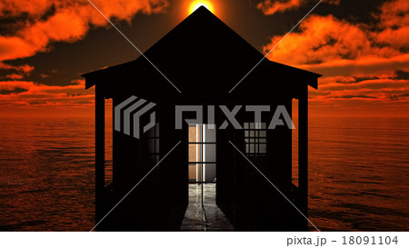 Lighthouse at sunset 18091104