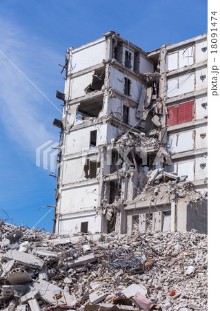 Demolished house before reconstruction Demolished house before reconstruction 18091474