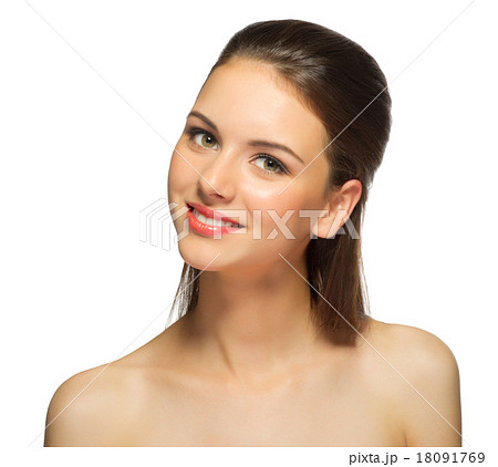 Young healthy girl isolated Young healthy girl isolated 18091769