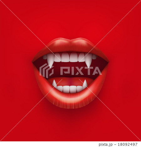 Background of vampire mouth with open red lips Background of vampire mouth with open red lips 18092497