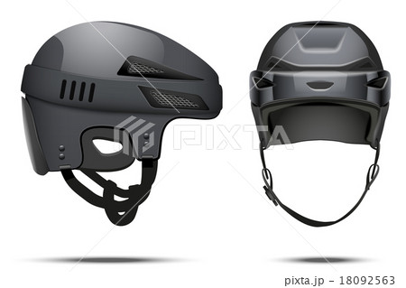 Classic black Hockey Helmet. 18092563