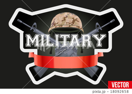 Military club or company badges and labels logo 18092658