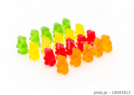 クマ型グミの写真素材