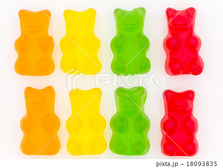 クマ型グミの写真素材