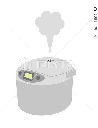炊飯器から出る蒸気のイラスト素材 18094384 Pixta