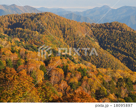 秋の山肌 18095897
