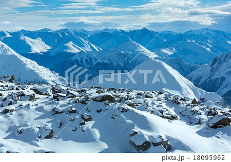Silvretta Alps winter view (Austria). 18095962