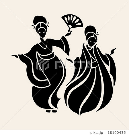 Beautiful Chinese Womenのイラスト素材 [18100436] - PIXTA