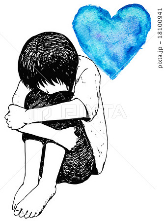 心が冷めた子供のイラスト素材 心が冷めた子供のイラスト素材