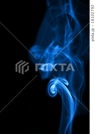 Abstract blue smoke on black background Abstract blue smoke on black background 18102792