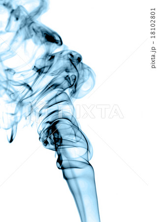 Abstract blue smoke isolated on the white Abstract blue smoke isolated on the white 18102801