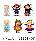 Cute Halloween Kids  In Trick Or Treat Costumes 18105405
