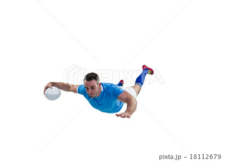 Rugby player scoring a try Rugby player scoring a try 18112679