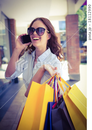 Pretty woman shopping at the mall Pretty woman shopping at the mall 18112990