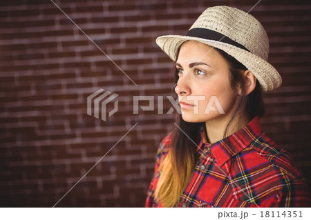 Beautiful hipster in check shirt 18114351