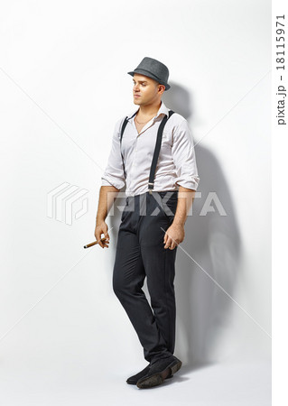 Stylish man with cigar Stylish man with cigar 18115971