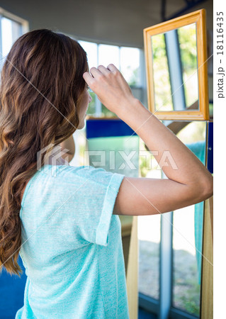 Woman shopping for new glasses 18116435