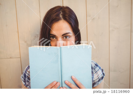 Pretty hipster reading blue book Pretty hipster reading blue book 18116960
