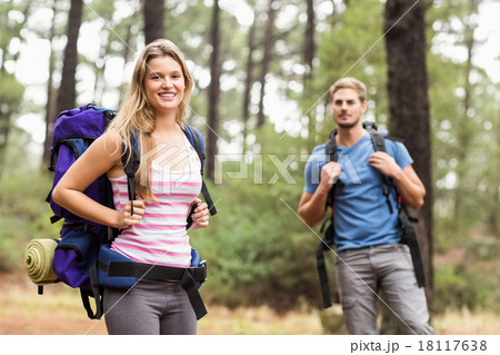 Young happy hiker couple Young happy hiker couple 18117638