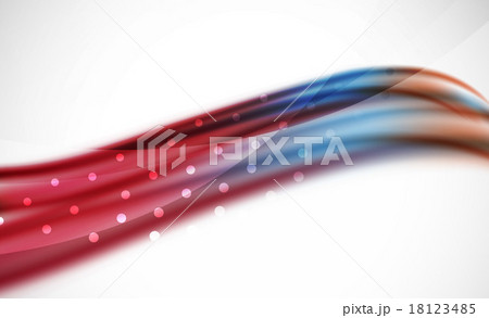 Colorful wave line, abstract background with light 18123485