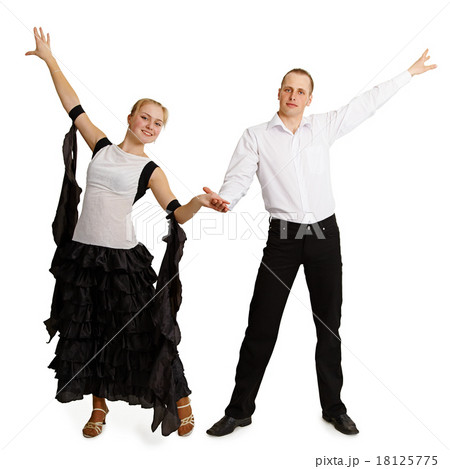 Pair of professional dancers finished dancing Pair of professional dancers finished dancing 18125775