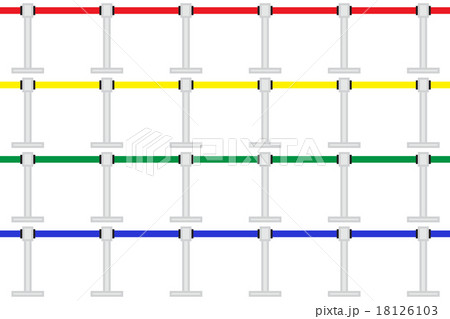 ベルトパーテーションのイラスト素材