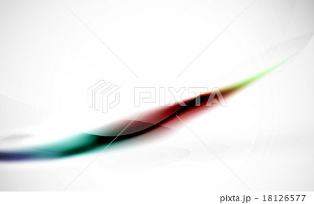 Wave blue red abstract background. Business hi 18126577