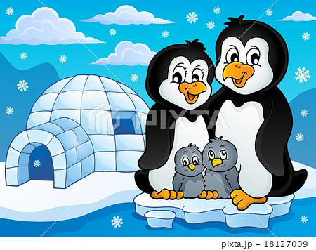 Penguin family theme image 2 18127009