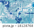 Blue abstract circuit board electronic background 18128768